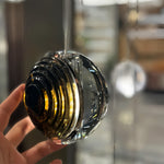 Aurelia Crystal Accent Pendant Light in Teal and Brown