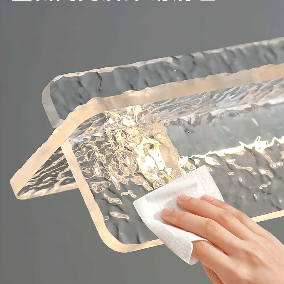 Modern White Linear Pendant Light with Frosted Acrylic Shade for Kitchen Island and Dining Room