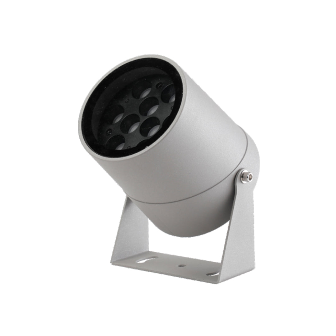 Round LED Landscape Spotlight in Modern Aluminum for Outdoor Spaces