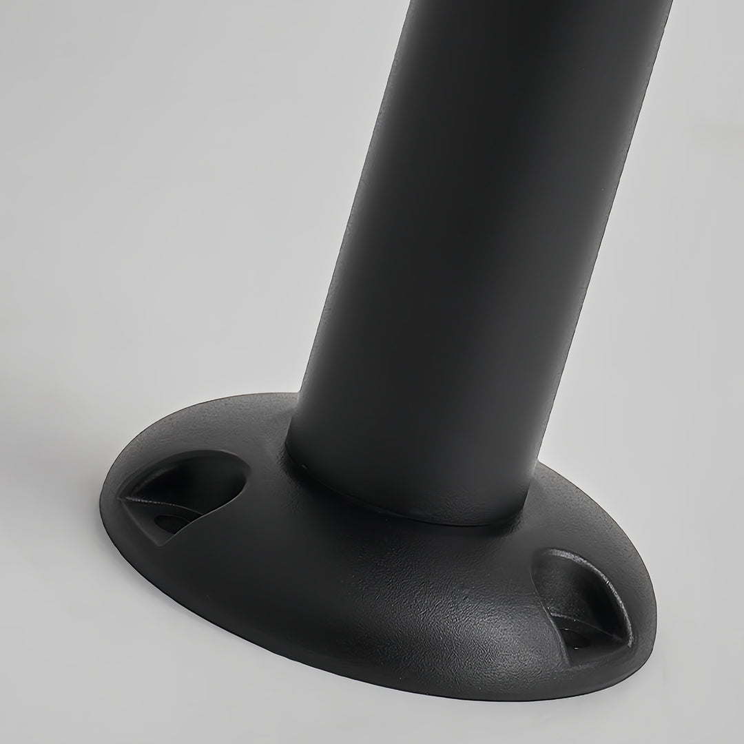 Industrial Umbrella Pathway Light in Black Aluminum for Outdoor Walkways