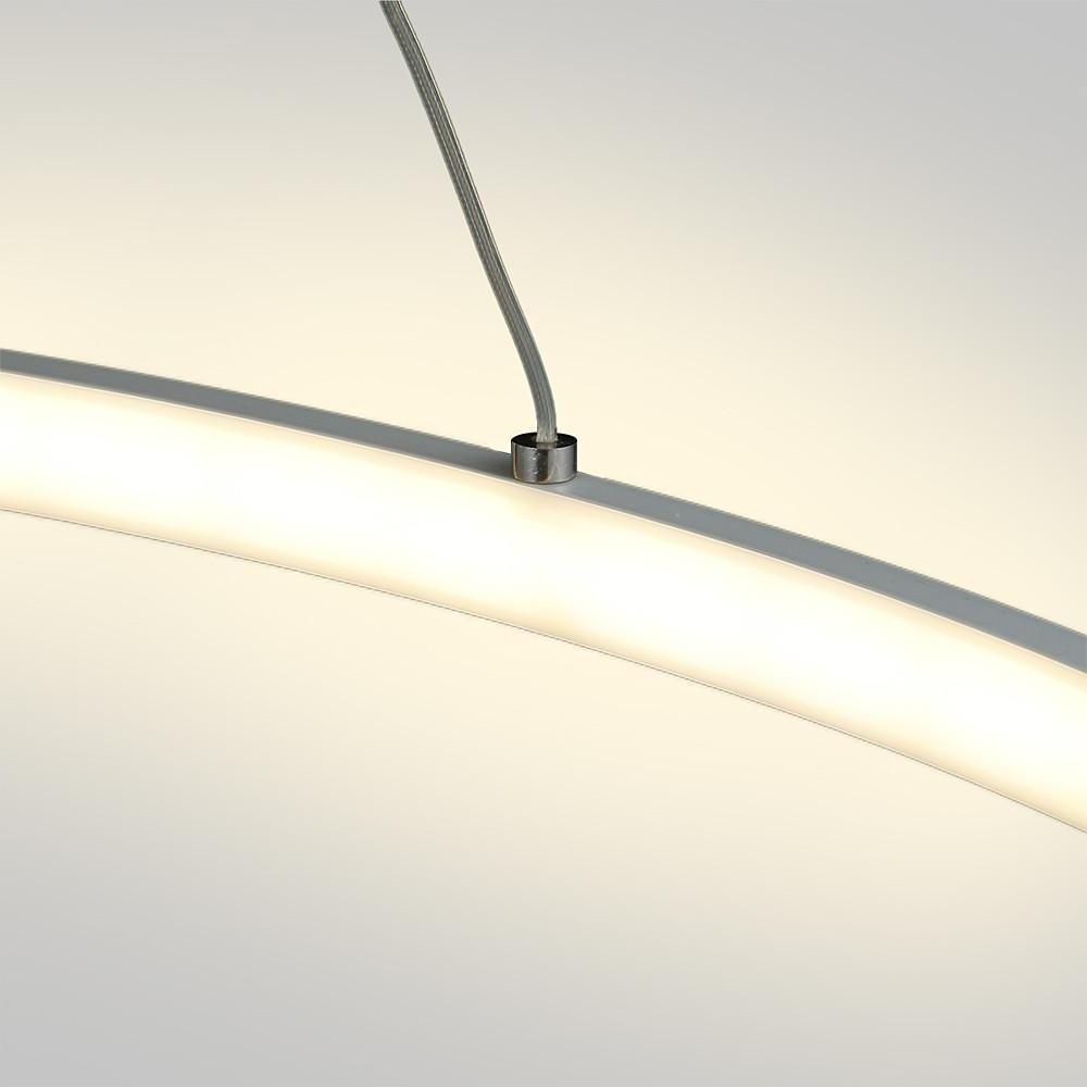 Round Geometric 30 Watt Single Ring Integrated Led Modern Bedroom Pendant