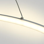 Round Geometric 30 Watt Single Ring Integrated Led Modern Bedroom Pendant