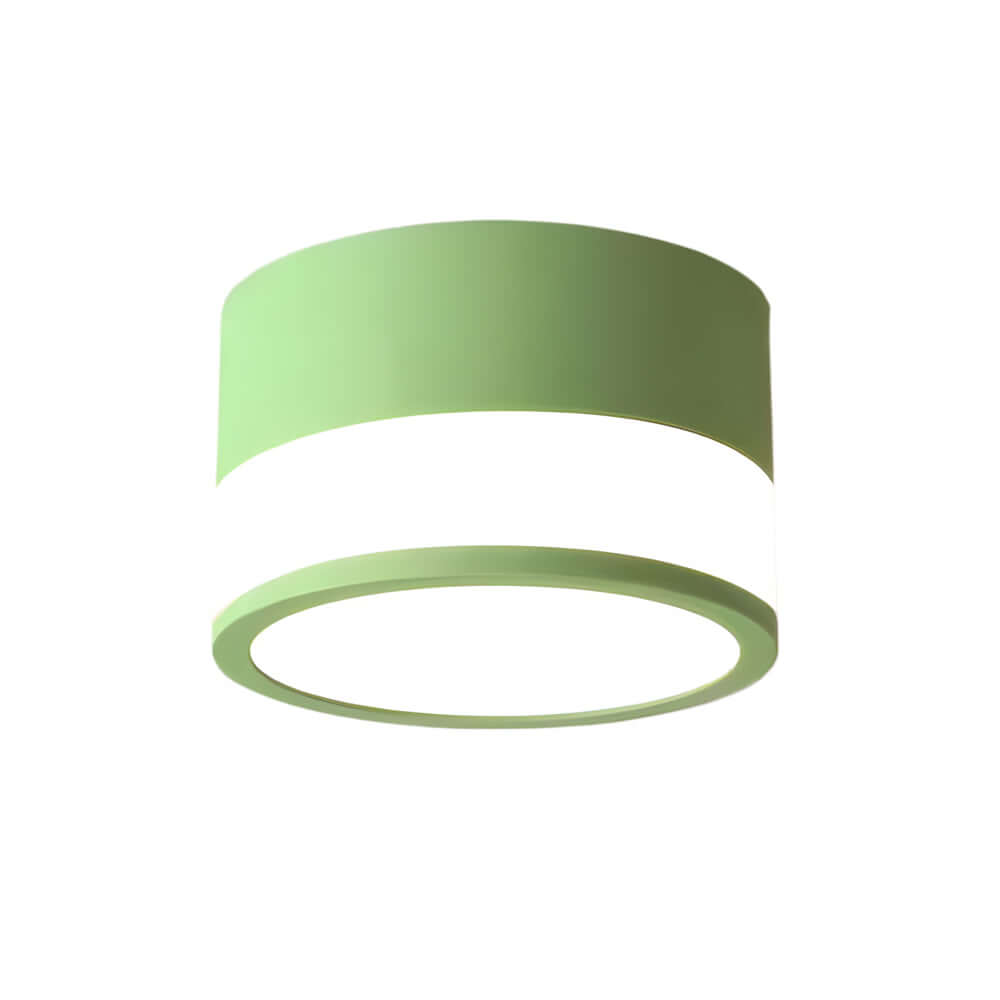 Modern Minimalist Round Flush Mount Ceiling Light with Acrylic Shade
