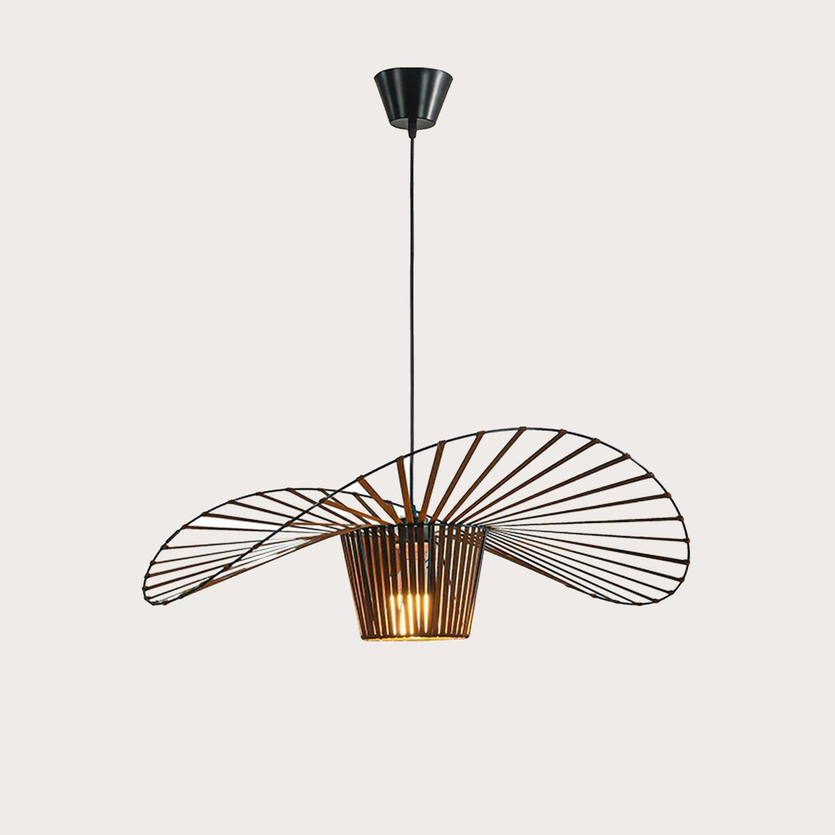 Modern Simple Fabric Hat Shape Pendant Light
