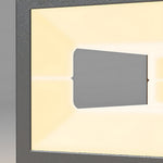 Hollow Square LED Pillar Light | Solar & Hardwired Outdoor Fence Post Lamp