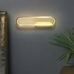 Modern Minimalist Oval LED Wall Sconce with Warm Ambient Glow