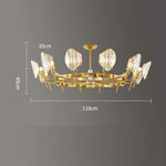Lumière Ring Crystal Chandelier in Gold Brass – Modern Ceiling Light