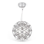 12 Inch Stanless Steel Led Endless Woven Sphere Pendant Modern Lights