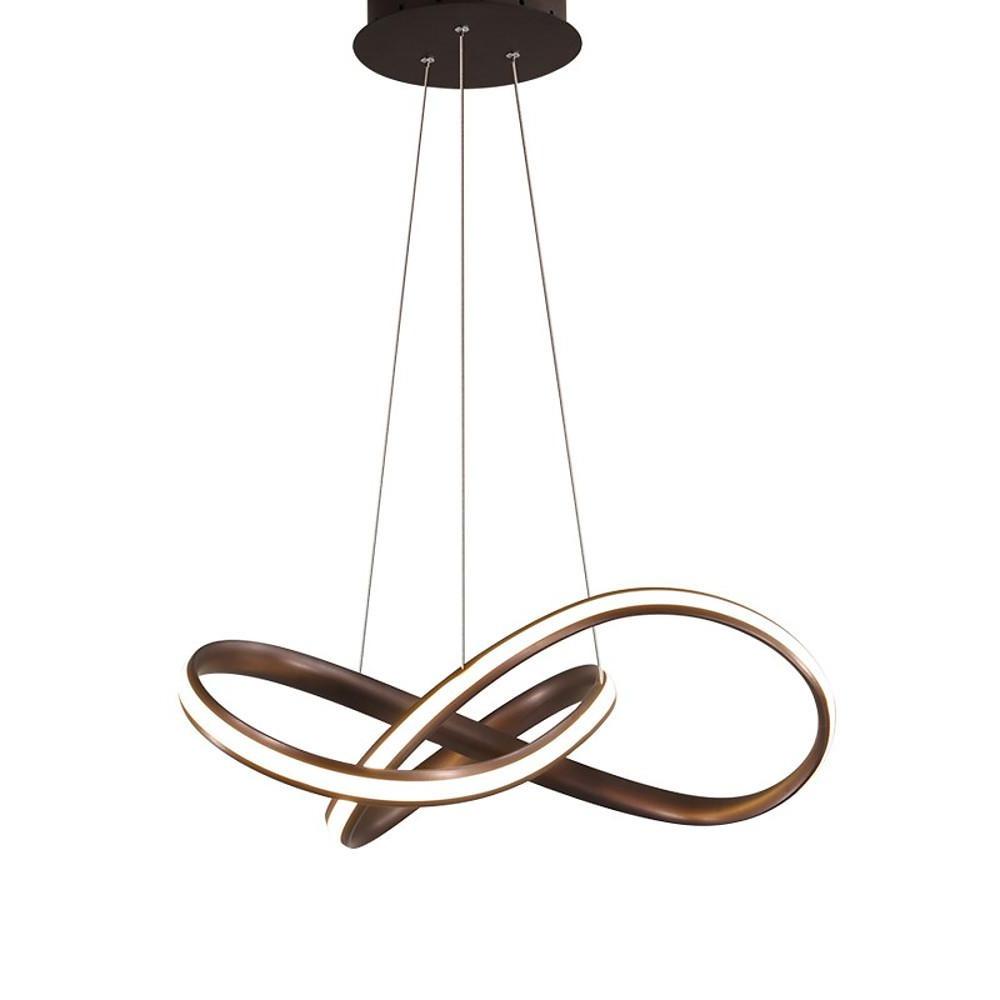 Mobius Ring Pendant 1 Light Cluster Led Ceiling Light