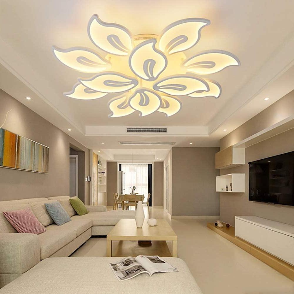 Lumière Botanica LED Flush Mount Ceiling Light in Metal and Acrylic