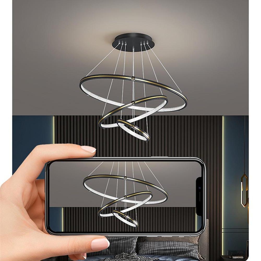 Stylish 3 Rings Led Chandelier