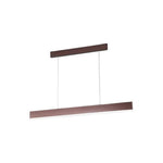 Modern Rectangular LED Pendant Light in Aluminum for Kitchen Island and Dining Room