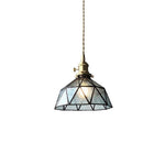 Nordic Glass Pendant Light with Industrial Metal Accent