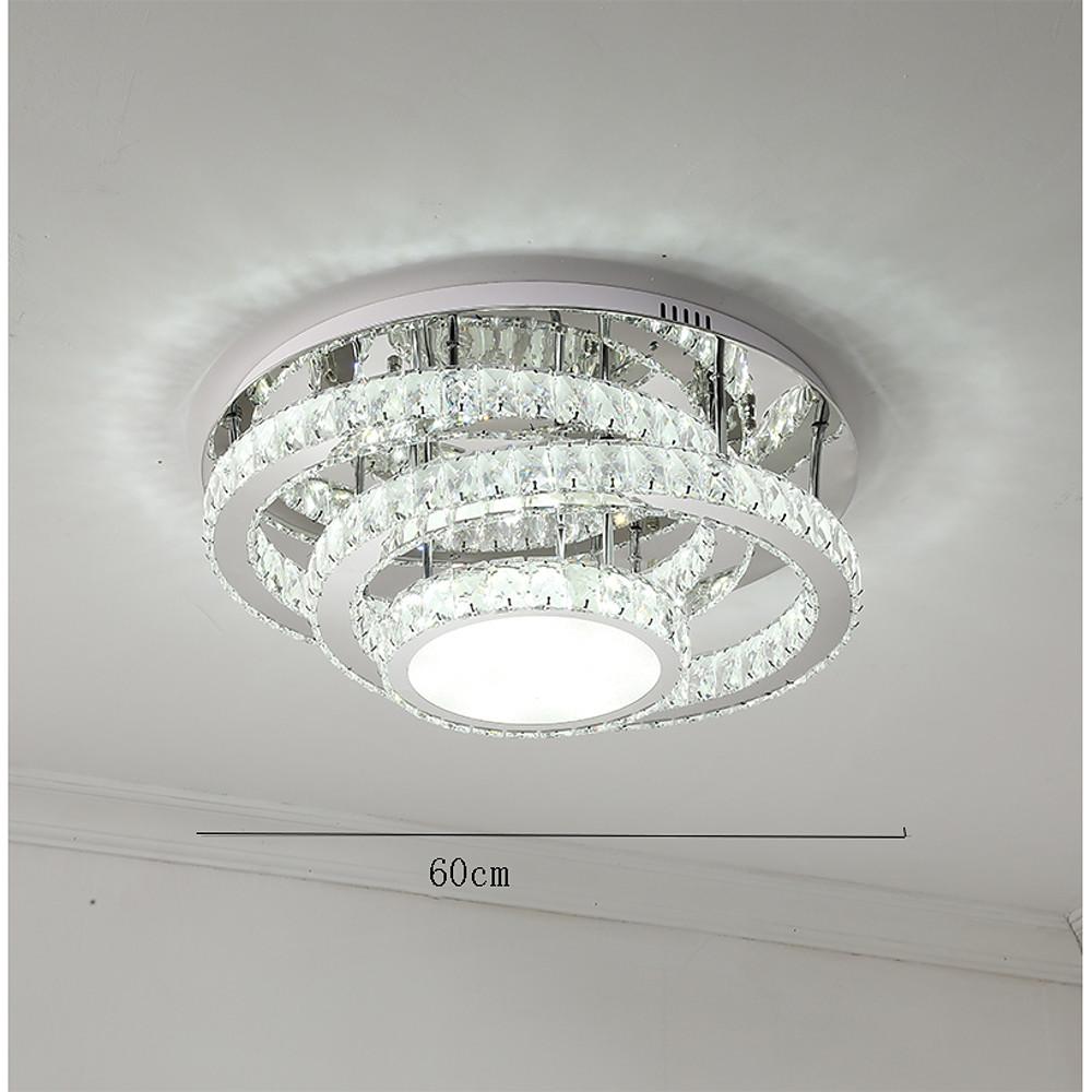 Lumina Flush Mount Ceiling Light in Acrylic and Stainless Steel