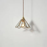 Nordic Style Vintage Brass Pendant Lamp