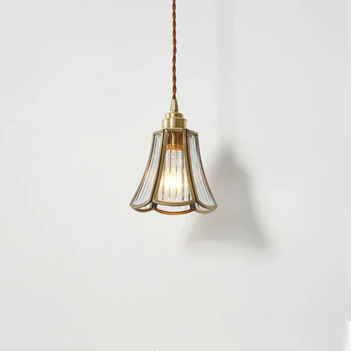 Nordic Style Vintage Brass Pendant Lamp