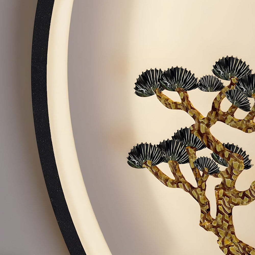 Greeting Pine Outdoor Wall Sconce in Black Stainless Steel