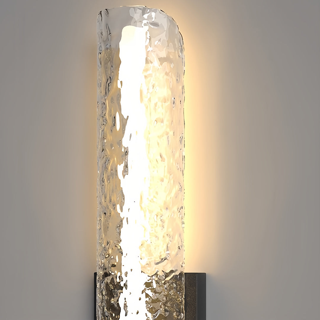 Modern Black Outdoor Wall Sconce with Integrated LED Lighting