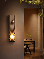Solano Ripple Wall Sconce – Modern Wood & Brass LED Wall Light