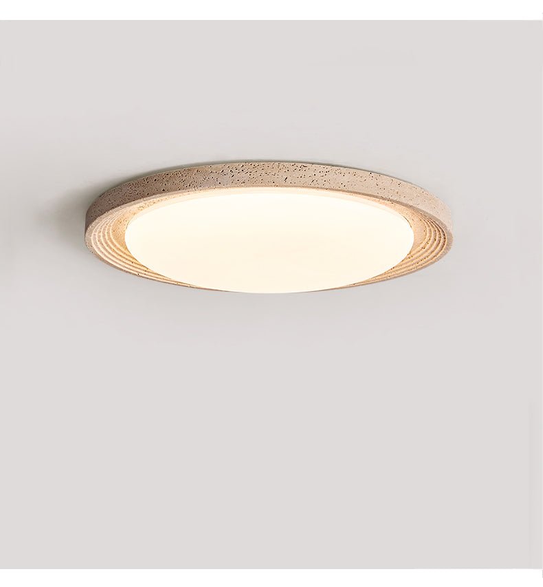 Terralux Travertine LED Flush Mount Ceiling Light for Modern Interiors