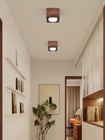 Cobra Wood Ceiling Light – Minimalist Flush Mount in Natural Wood