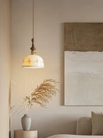 Roselind Hand-Painted Ceramic Pendant Light for Dining & Living Spaces