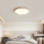 Lunarc Stone Flush Mount Ceiling Light in Yellow Travertine