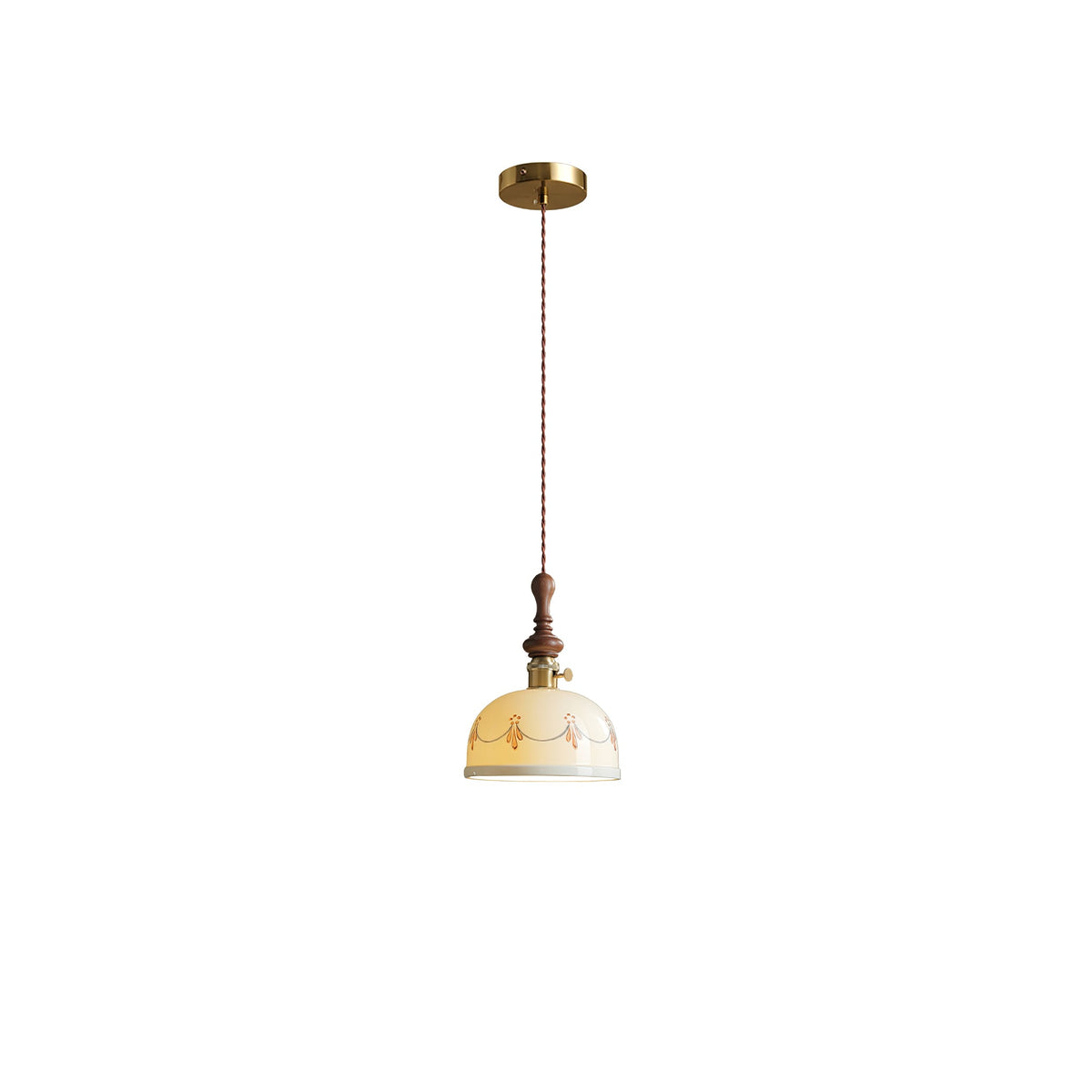 Roselind Hand-Painted Ceramic Pendant Light for Dining & Living Spaces