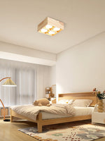 Cobra Wood Ceiling Light – Minimalist Flush Mount in Natural Wood