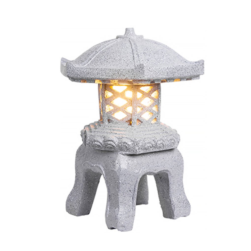 Pagoda Stone-Effect LED Landscape Light for Garden & Courtyard