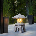Pagoda Stone-Effect LED Landscape Light for Garden & Courtyard