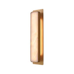 Aurelia Brass and Marble LED Wall Sconce in Gold