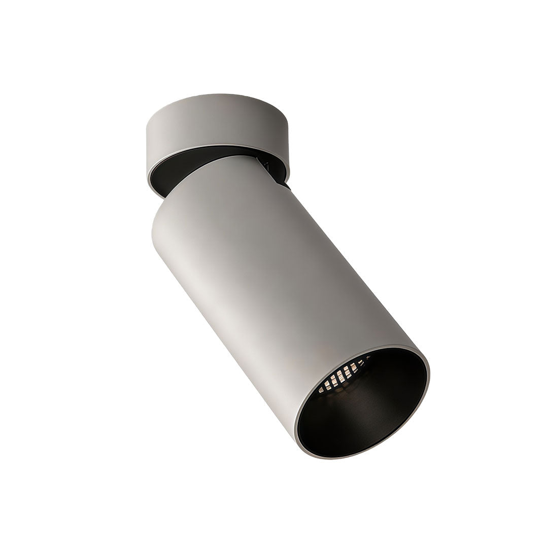 Modern White LED Spotlights, Adjustable 360° Ceiling Lights, Pair