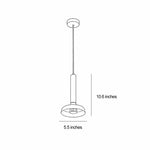 Aurelia Nordic Pendant Light – Minimalist Gold Ceiling Lamp for Modern Interiors