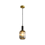Nordic Vintage Glass Pendant Light with Adjustable Cord for Modern Interiors