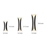 Nordic Minimalist LED Up Down Wall Sconce in Black, White, or Gold