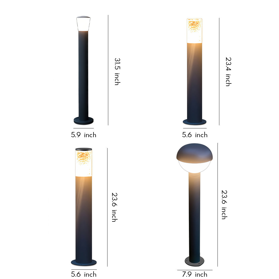 Industrial Bollard Lights Outdoor Waterproof LED Path Lighting