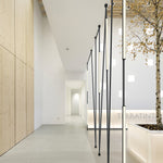Nordic Minimalist Linear Pendant Light with Adjustable Height