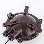 American Retro Industrial Wall Sconce with Clear Glass Shade for Indoor Spaces
