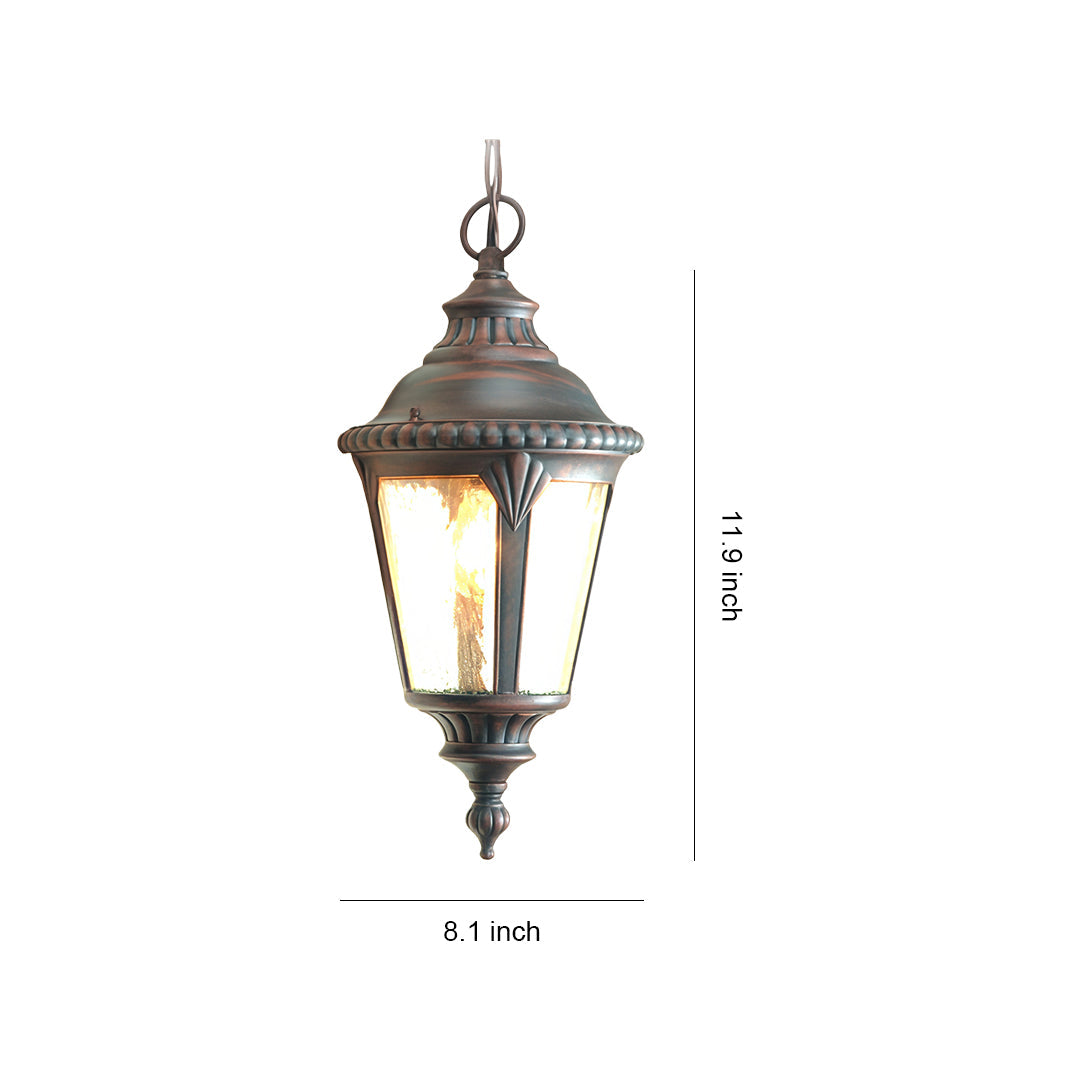 Industrial American Pendant Light with Adjustable Chain for Outdoor Living
