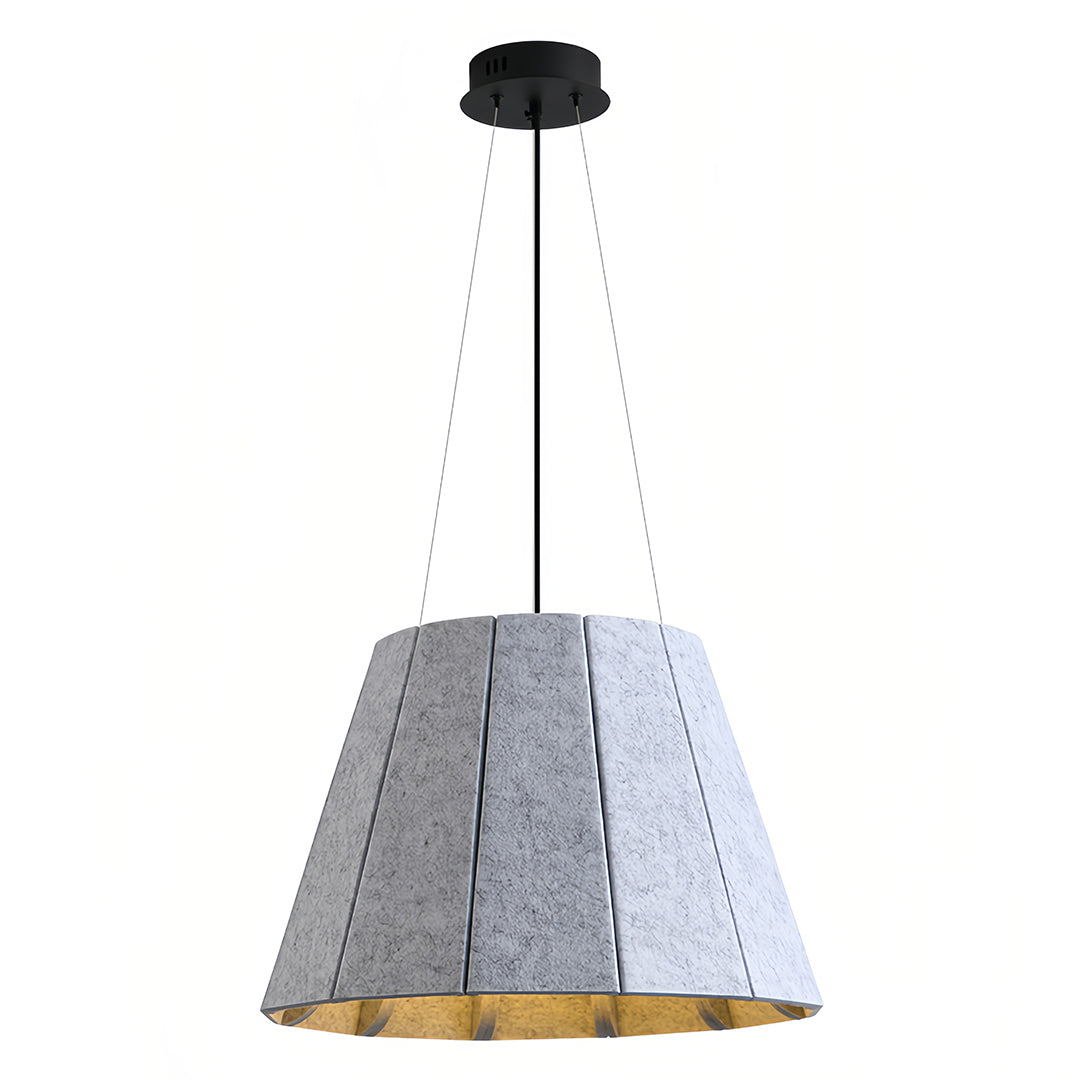 Acoustic PET Felt Pendant Light with Iron Frame, Modern Minimalist Ceiling Lamp
