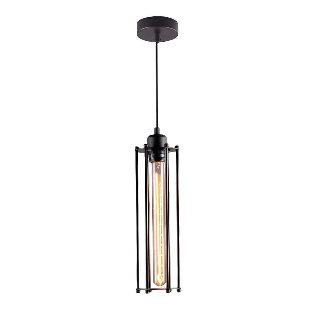 Industrial Linear LED Pendant Light in Matte Black for Modern Interiors