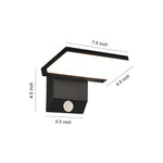 Industrial Outdoor Wall Sconce with Adjustable Head, IP65 Waterproof Aluminum LED Light