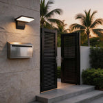 Industrial Outdoor Wall Sconce with Adjustable Head, IP65 Waterproof Aluminum LED Light