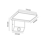 Industrial Outdoor Wall Sconce with Adjustable Head, IP65 Waterproof Aluminum LED Light