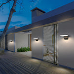 Industrial Outdoor Wall Sconce with Adjustable Head, IP65 Waterproof Aluminum LED Light