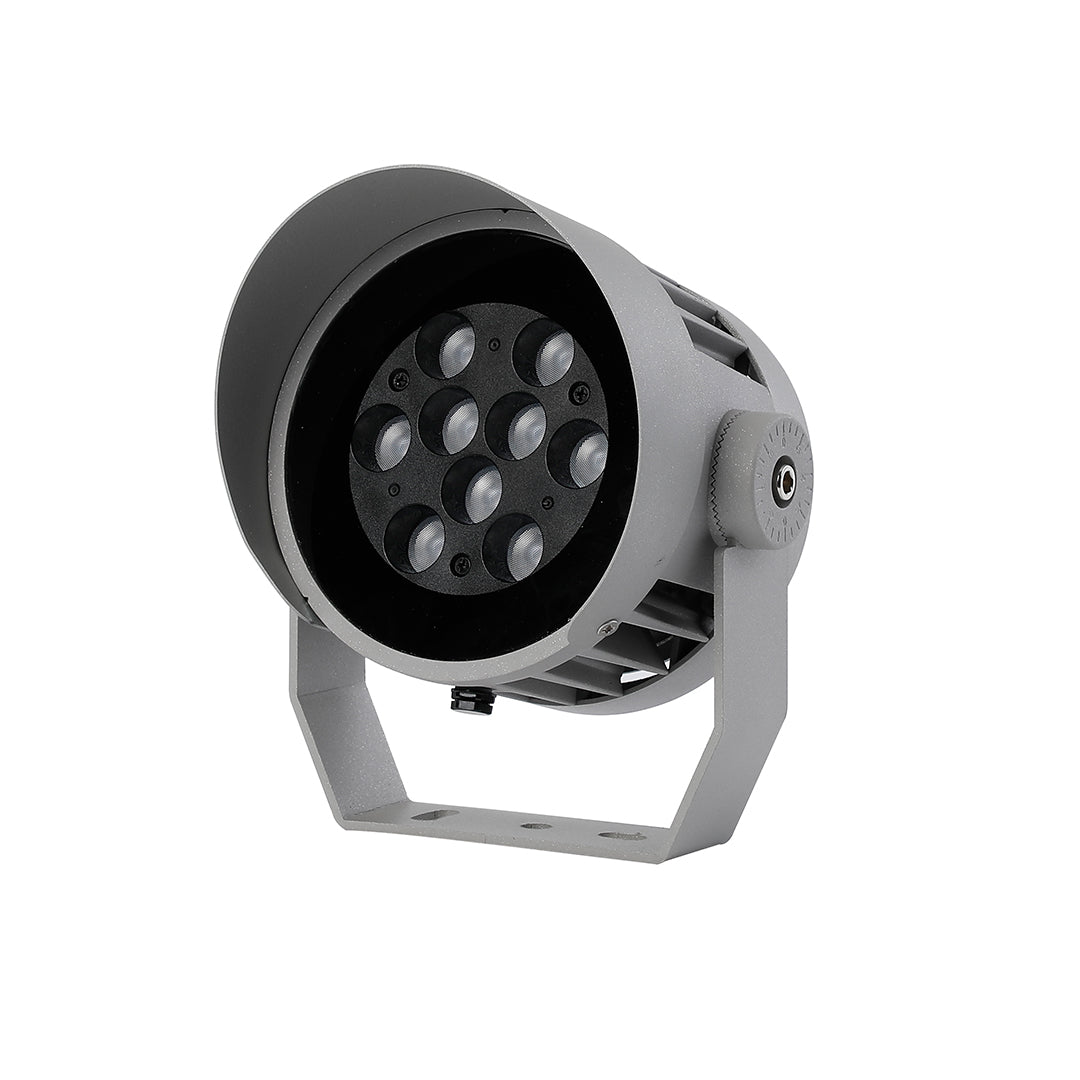 Circular LED Landscape Spotlight with Die-Cast Aluminum Housing