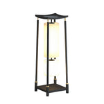 Solar LED Outdoor Lanterns with Asian-Inspired Design