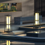 Solar LED Outdoor Lanterns with Asian-Inspired Design