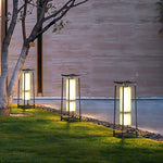 Solar LED Outdoor Lanterns with Asian-Inspired Design